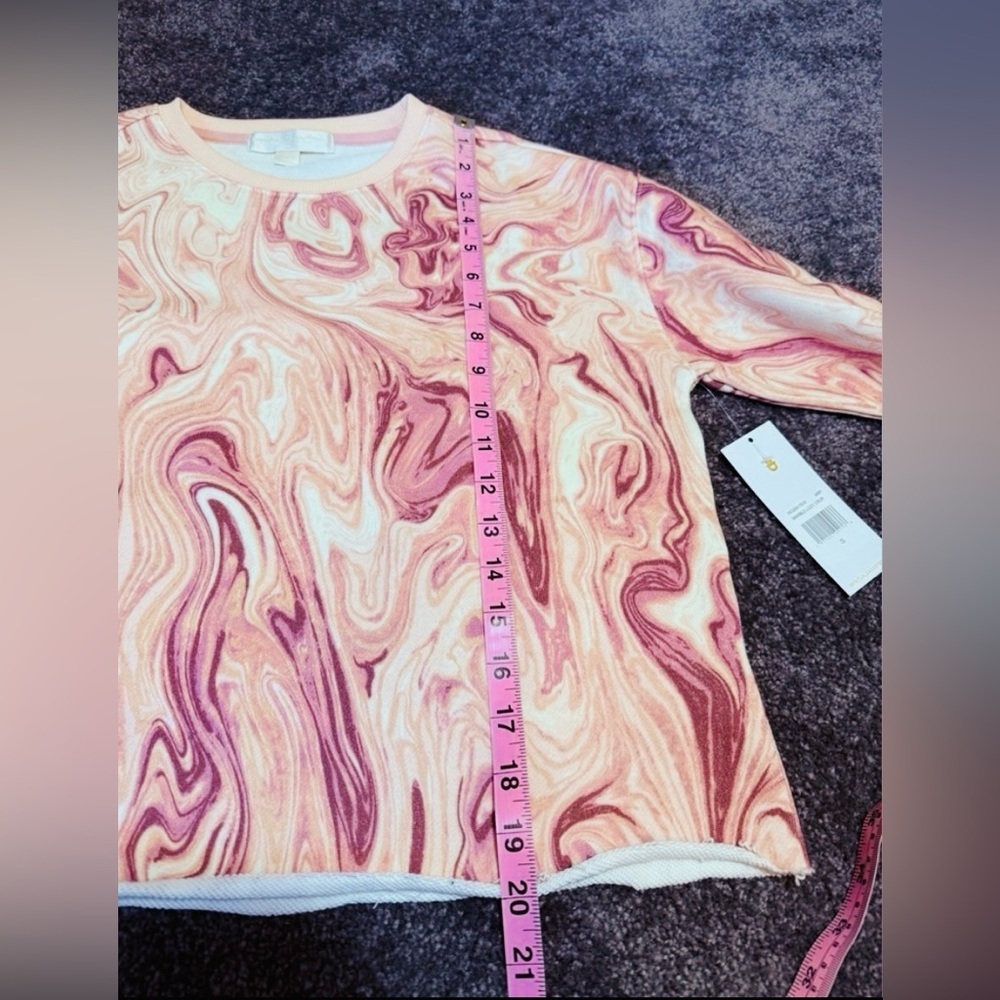 NWT Spiritual Gangster Marble‎ Lizzy Crop Yoga Sweatshirt Women Small - Picture 4 of 7